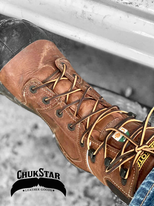 High Strength Leather Boot Laces – ChukStar Leather